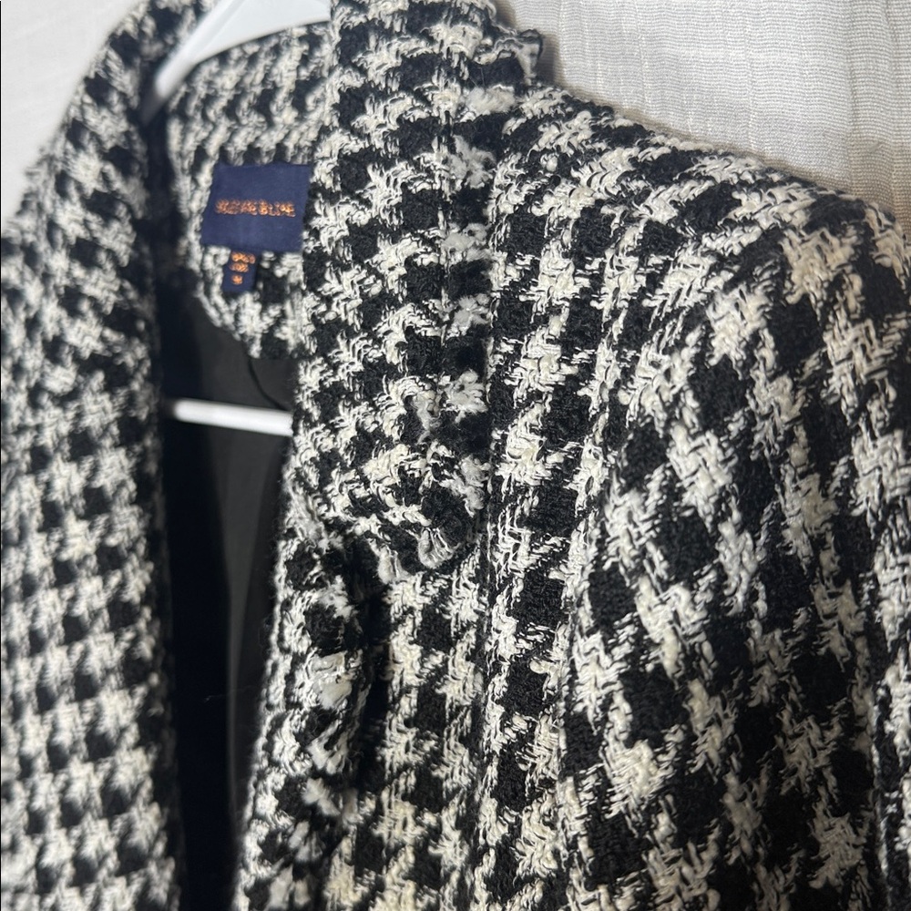 Skies Are Blue Fringed Houndstooth Blazer medium - Picture 10 of 11